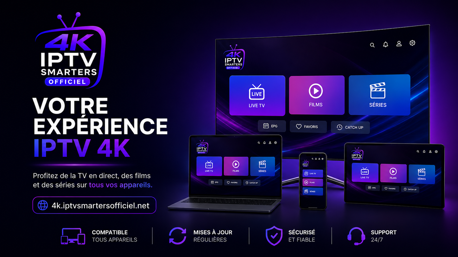 abonnement iptv smarters pro et lite